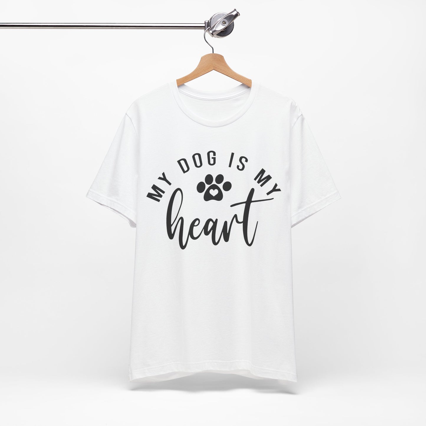 my dog is my heart shirt | cute dog t-shirt | dog mom shirt |