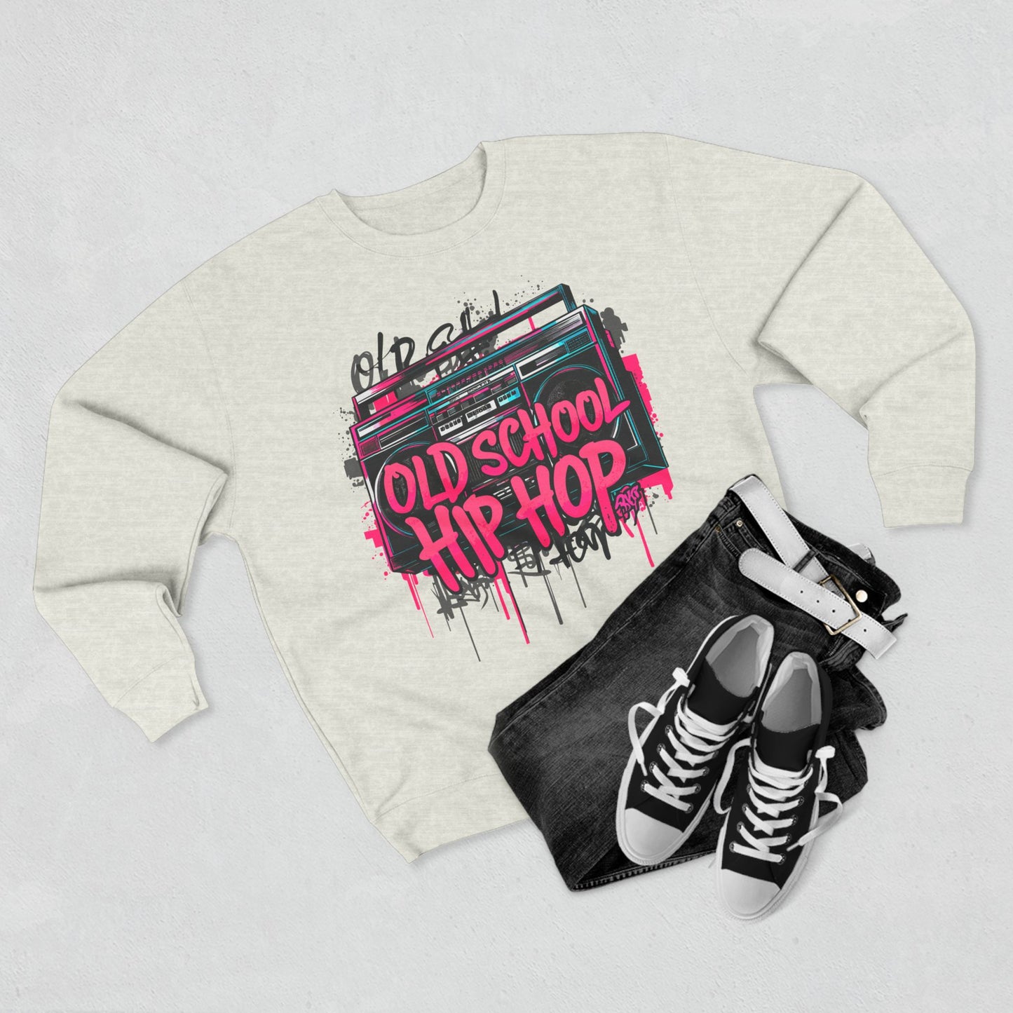 old school hip hop unisex crewneck sweatshirt