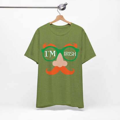 Funny Irish Shirt- I am Irish Tshirt Saint Patrick Day Shirts Drinking Shirts Funny Mustache Shirt