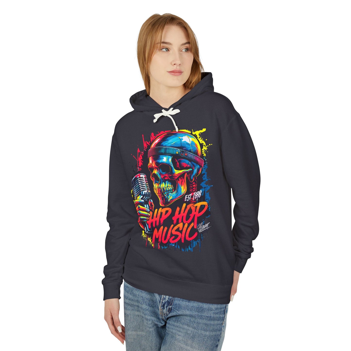 urban hip hop design hooded sweatshirt