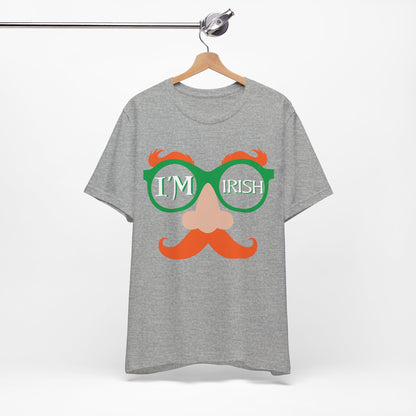 Funny Irish Shirt- I am Irish Tshirt Saint Patrick Day Shirts Drinking Shirts Funny Mustache Shirt
