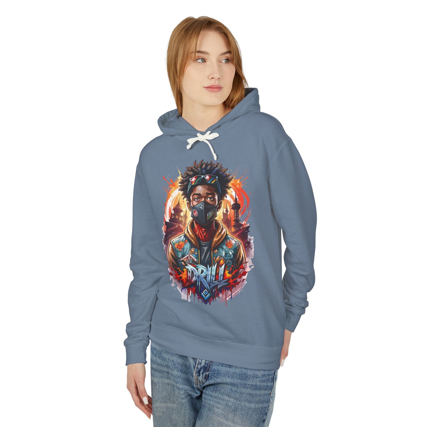 urban street wear hooded sweatshirt