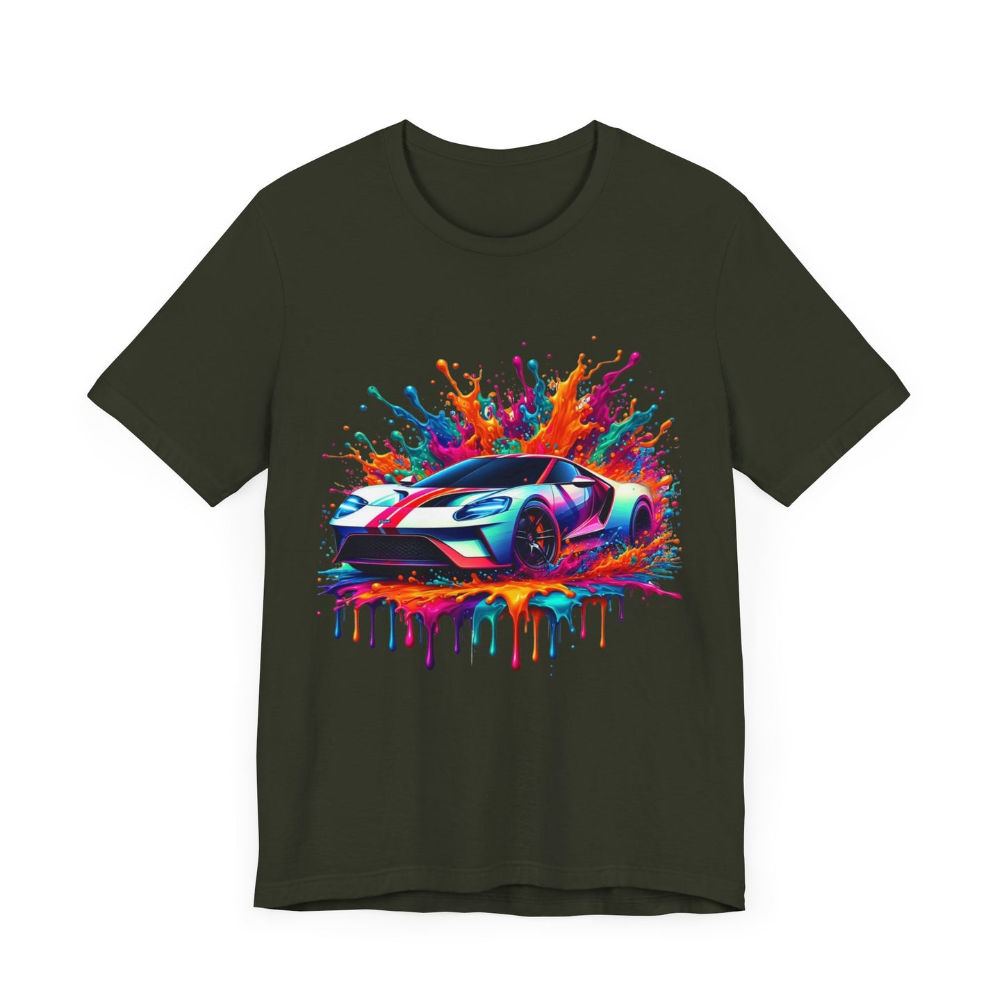 urban car design short sleeve tee