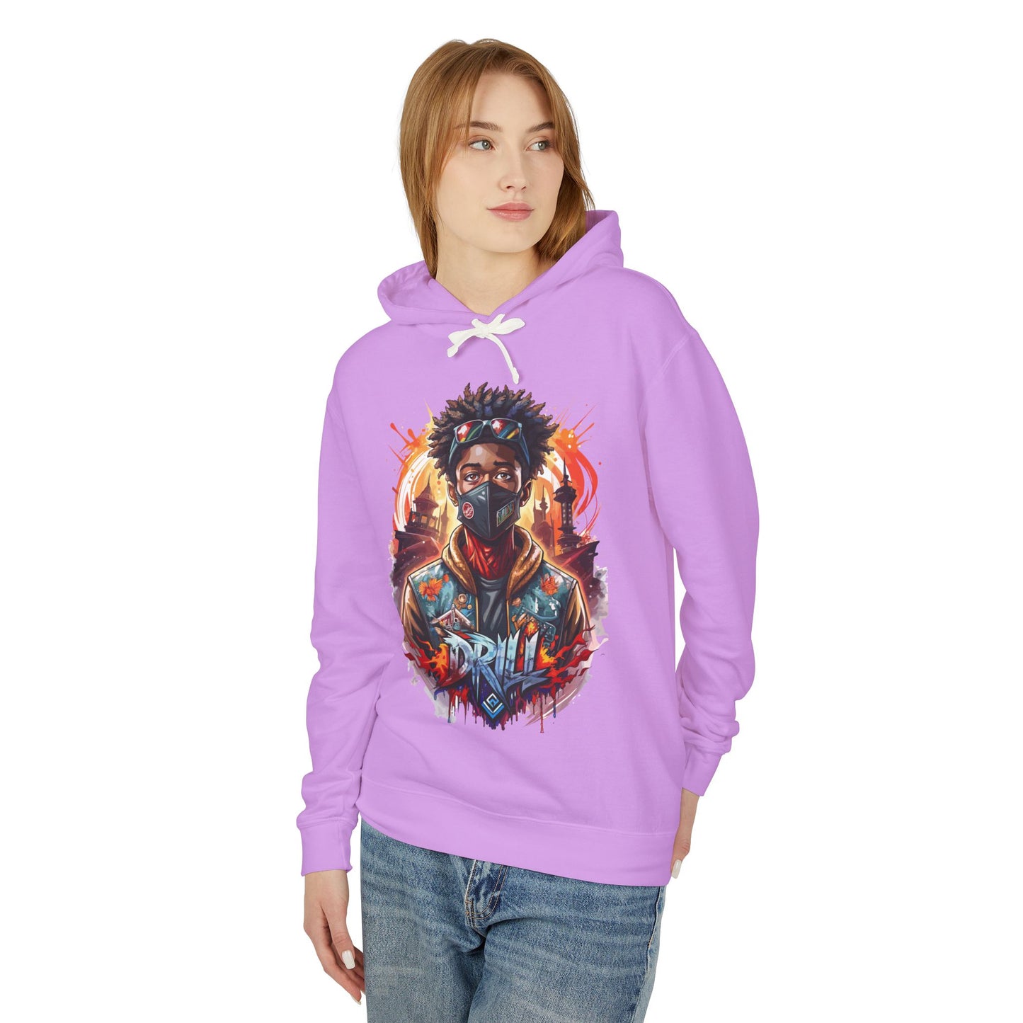 urban street wear hooded sweatshirt