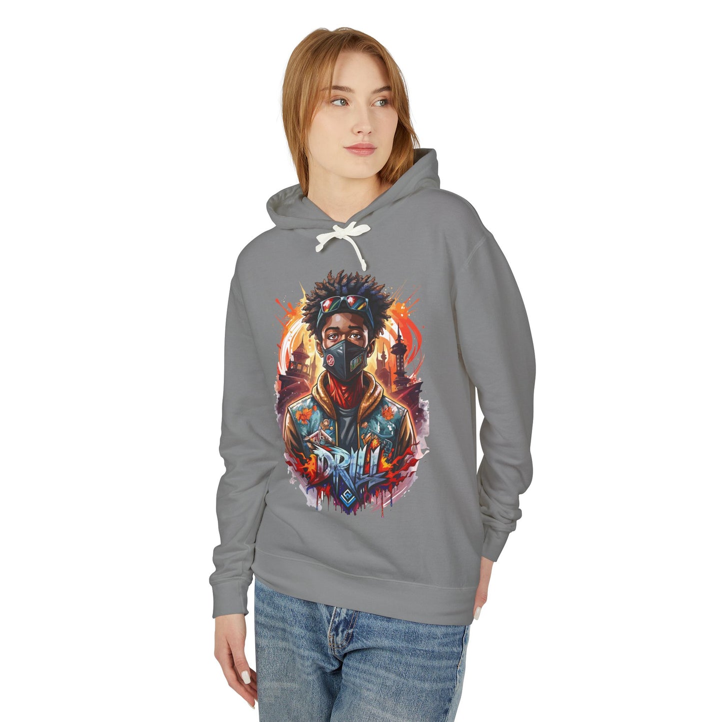 urban street wear hooded sweatshirt