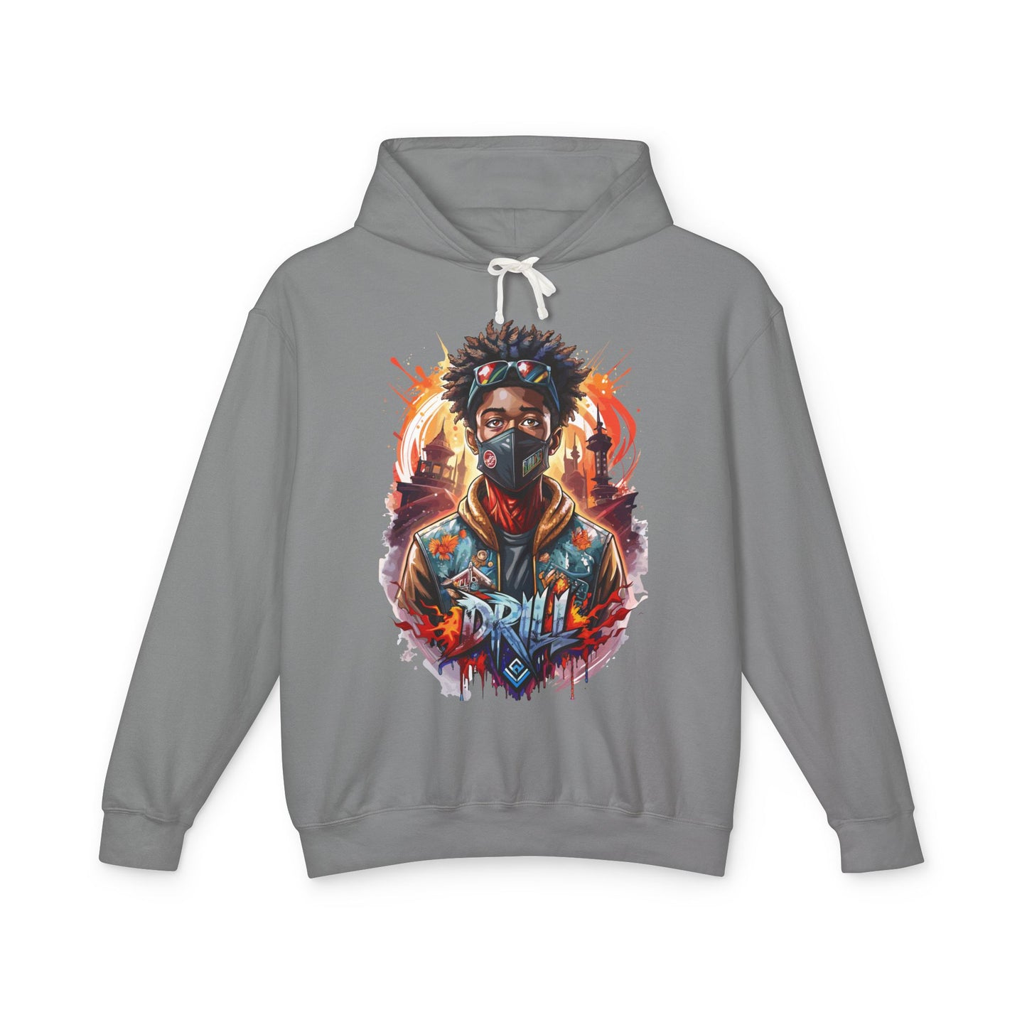 urban street wear hooded sweatshirt