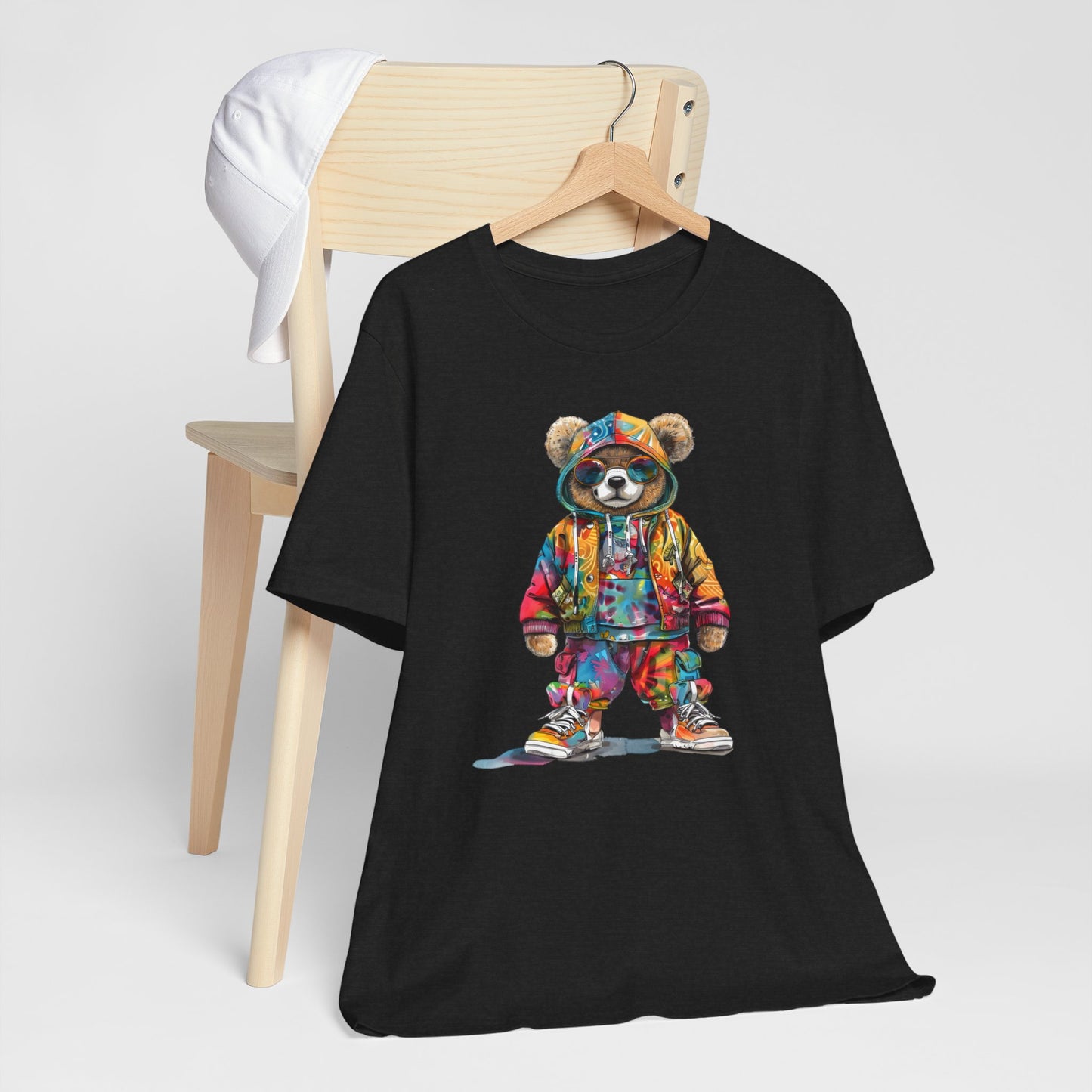 urban bear unisex tee shirt - urban city wildlife design