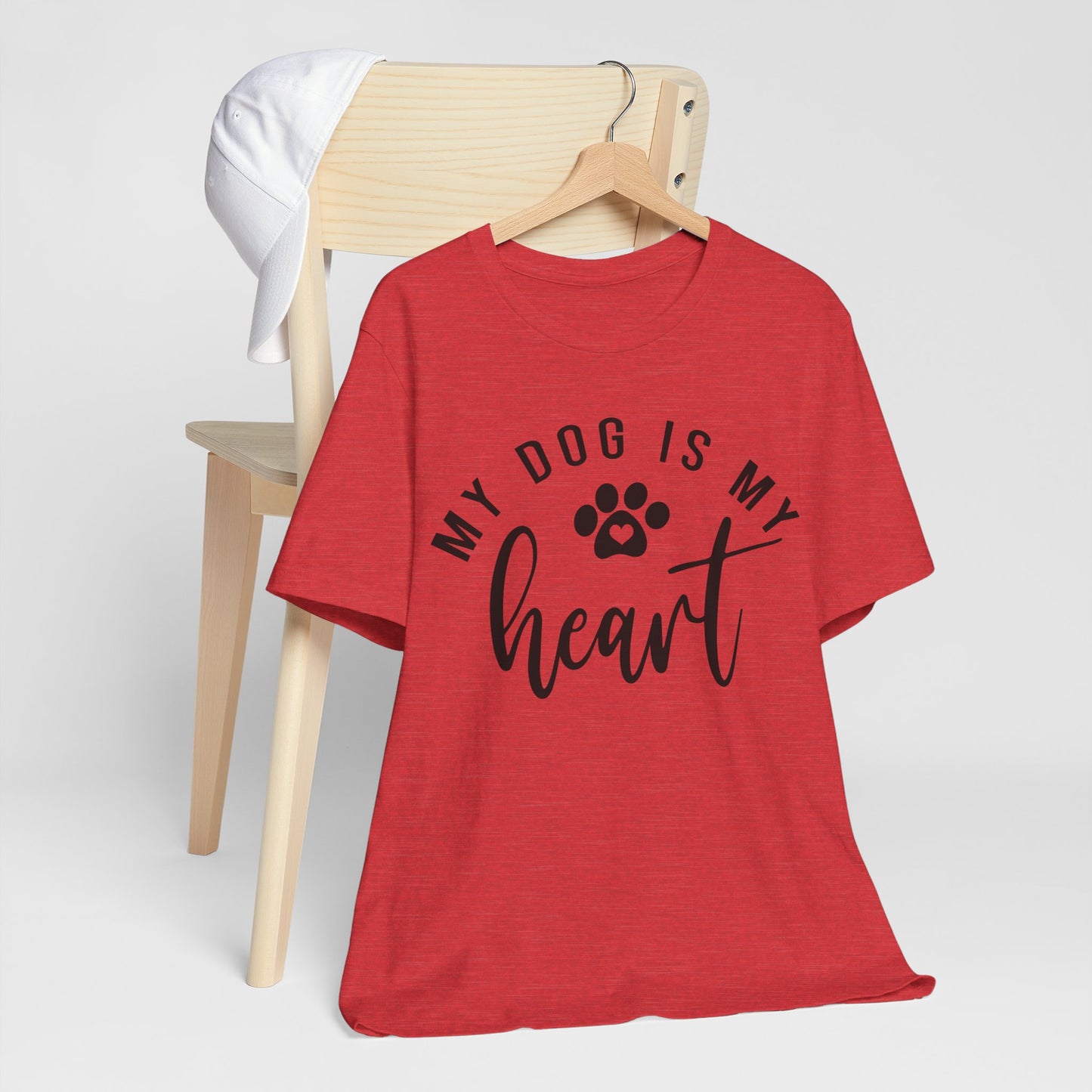 my dog is my heart shirt | cute dog t-shirt | dog mom shirt |