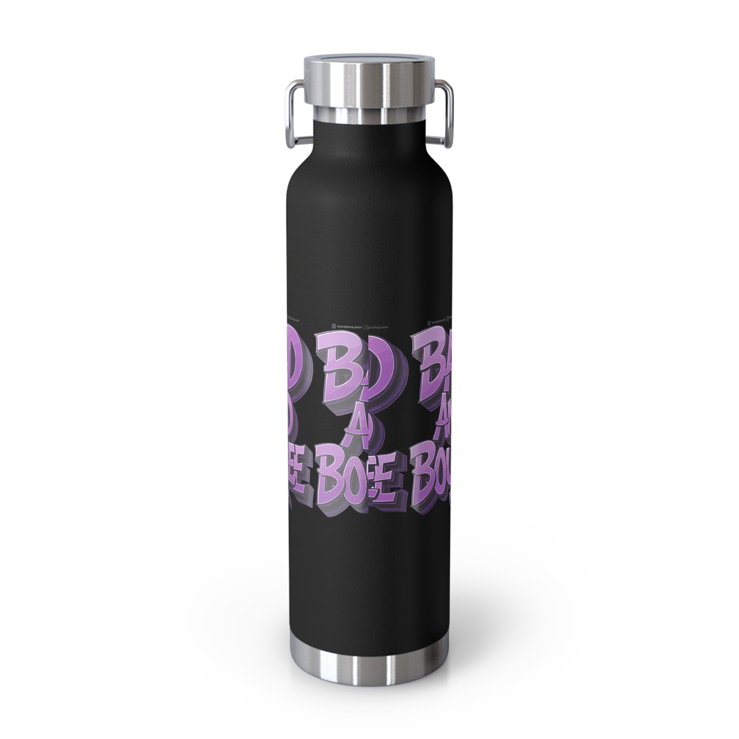 bad and boujee copper vacuum insulated bottle, 22oz