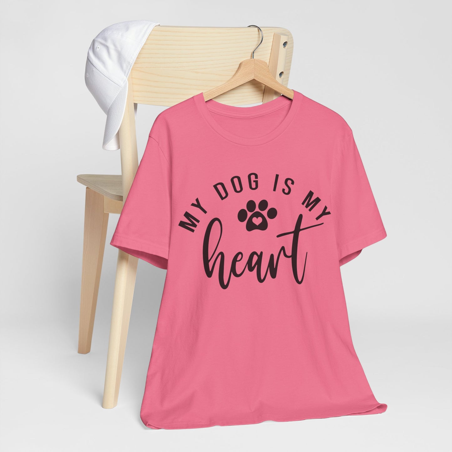 my dog is my heart shirt | cute dog t-shirt | dog mom shirt |