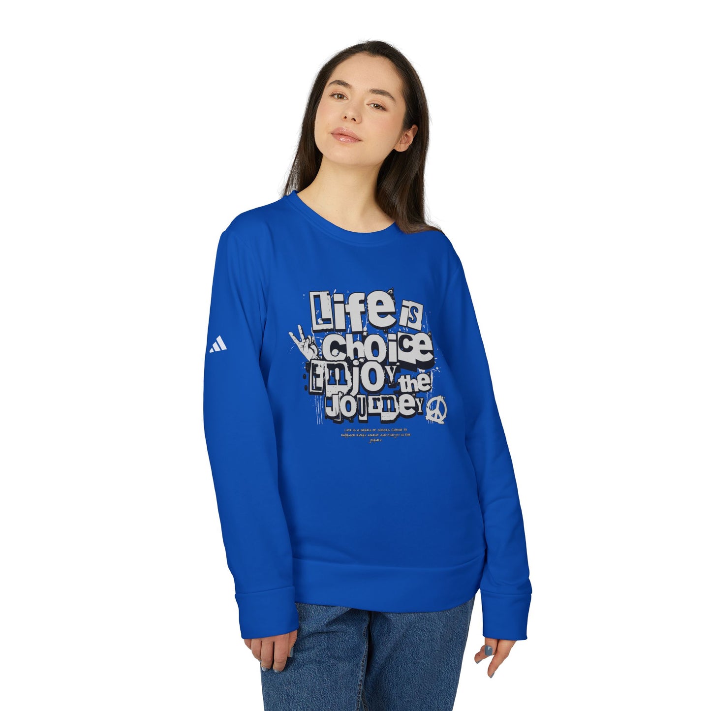 adidas urban design fleece crewneck sweatshirt