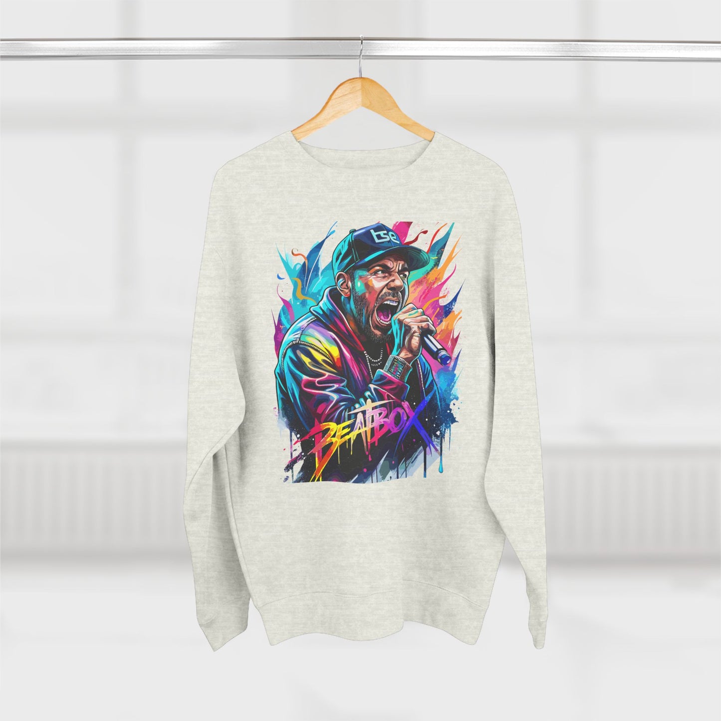 beat boy urban design crewneck sweatshirt