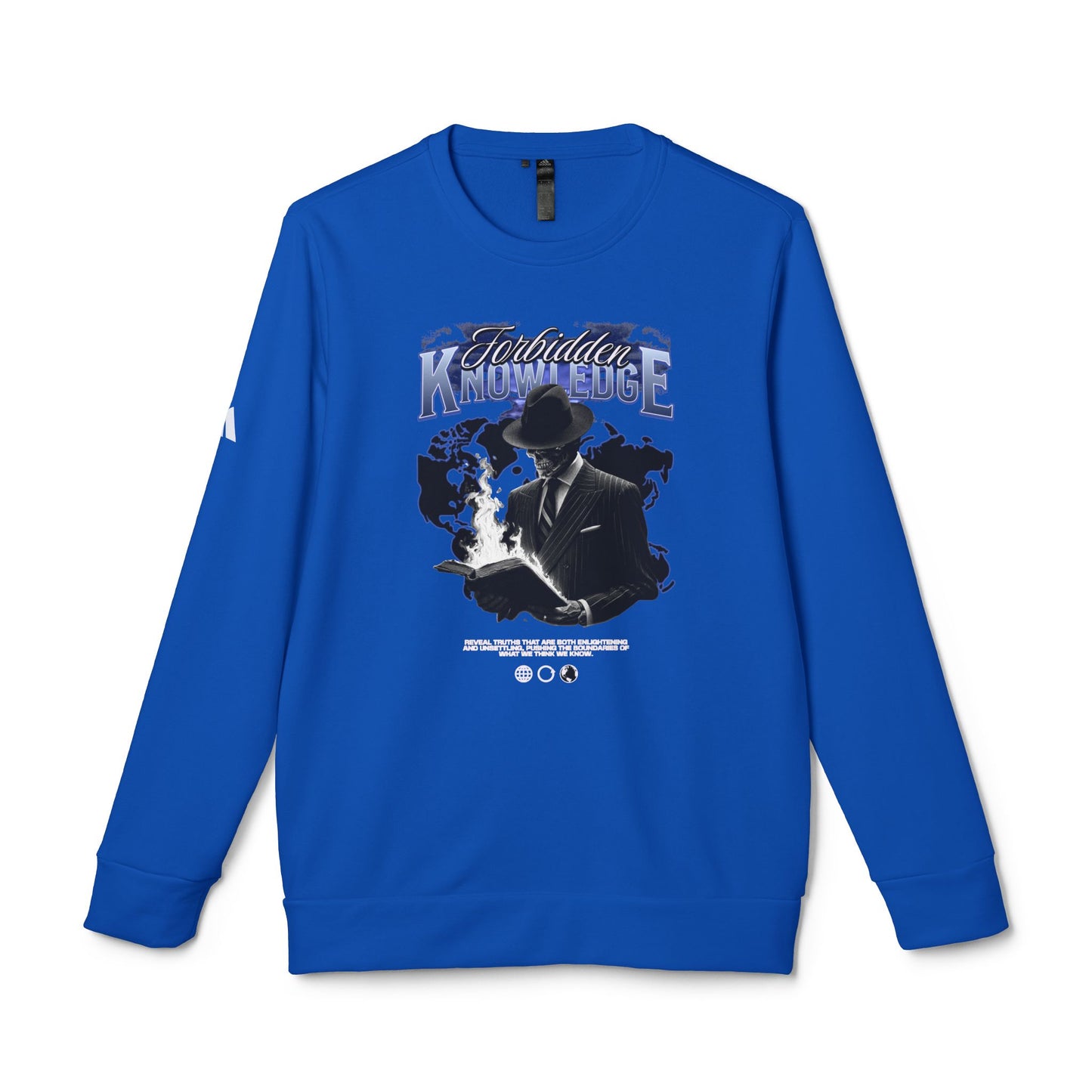 adidas urban design forbidden knowledge fleece crewneck sweatshirt