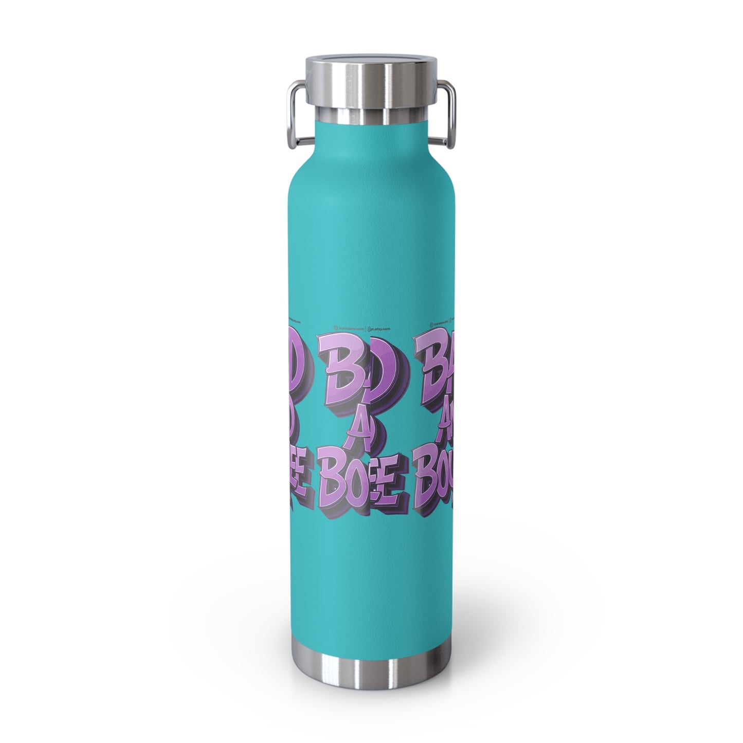 bad and boujee copper vacuum insulated bottle, 22oz