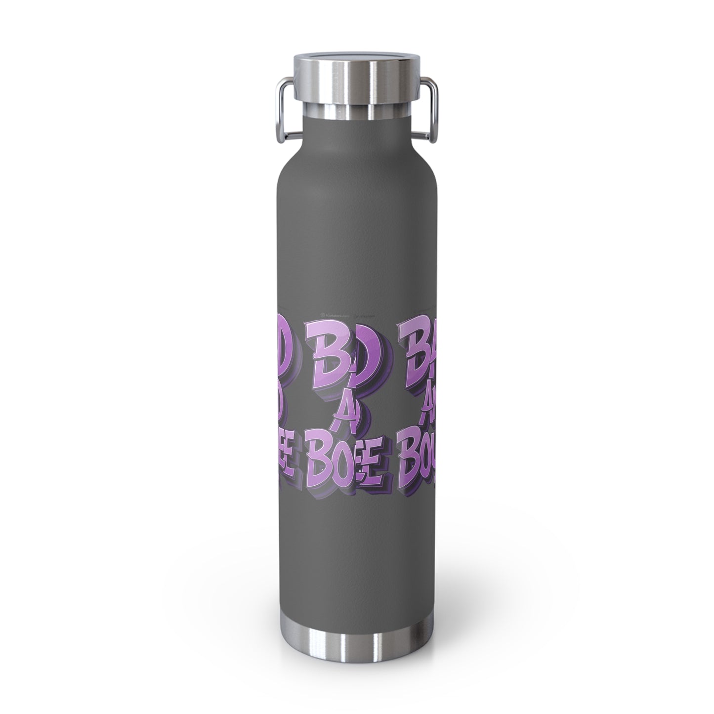 bad and boujee copper vacuum insulated bottle, 22oz