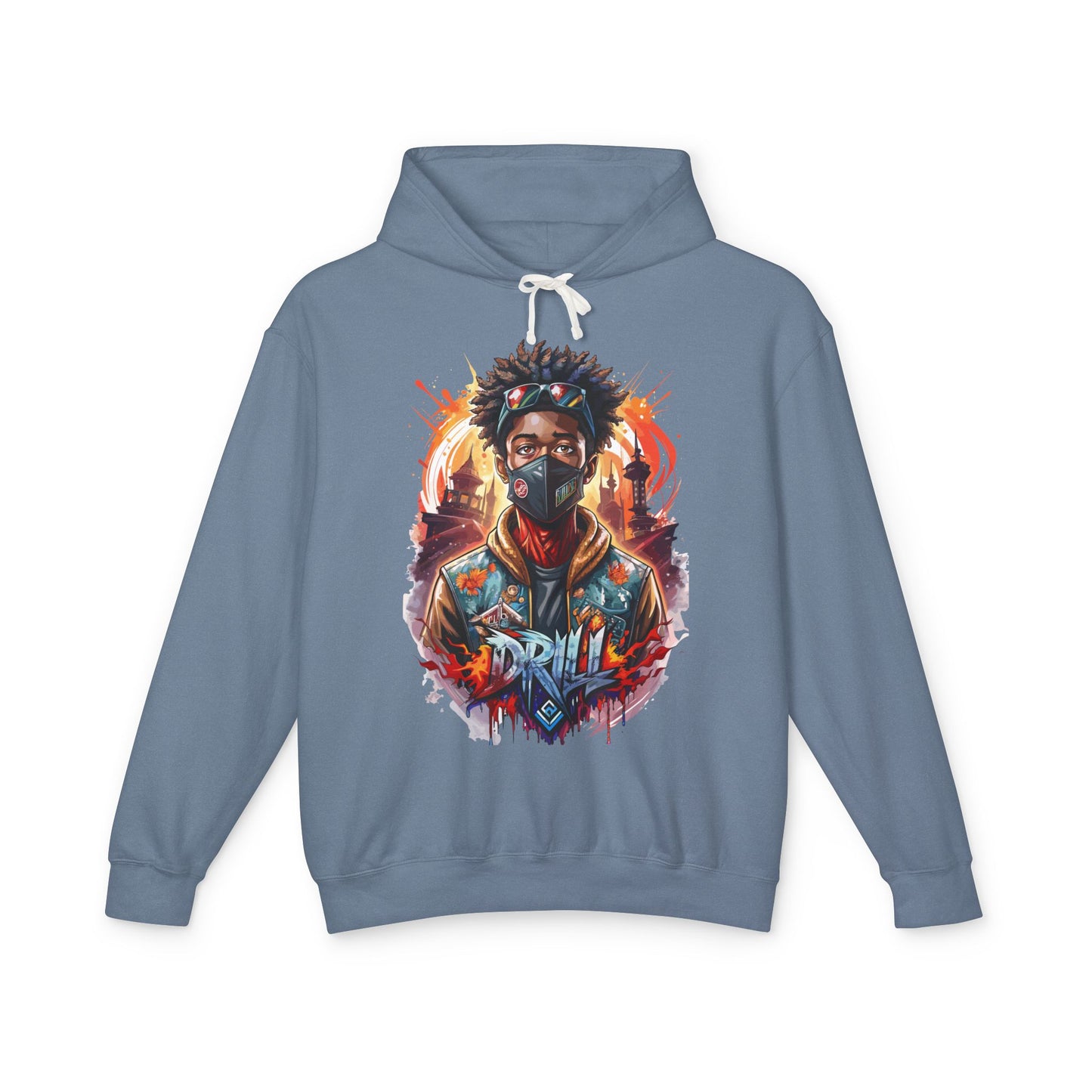 urban street wear hooded sweatshirt