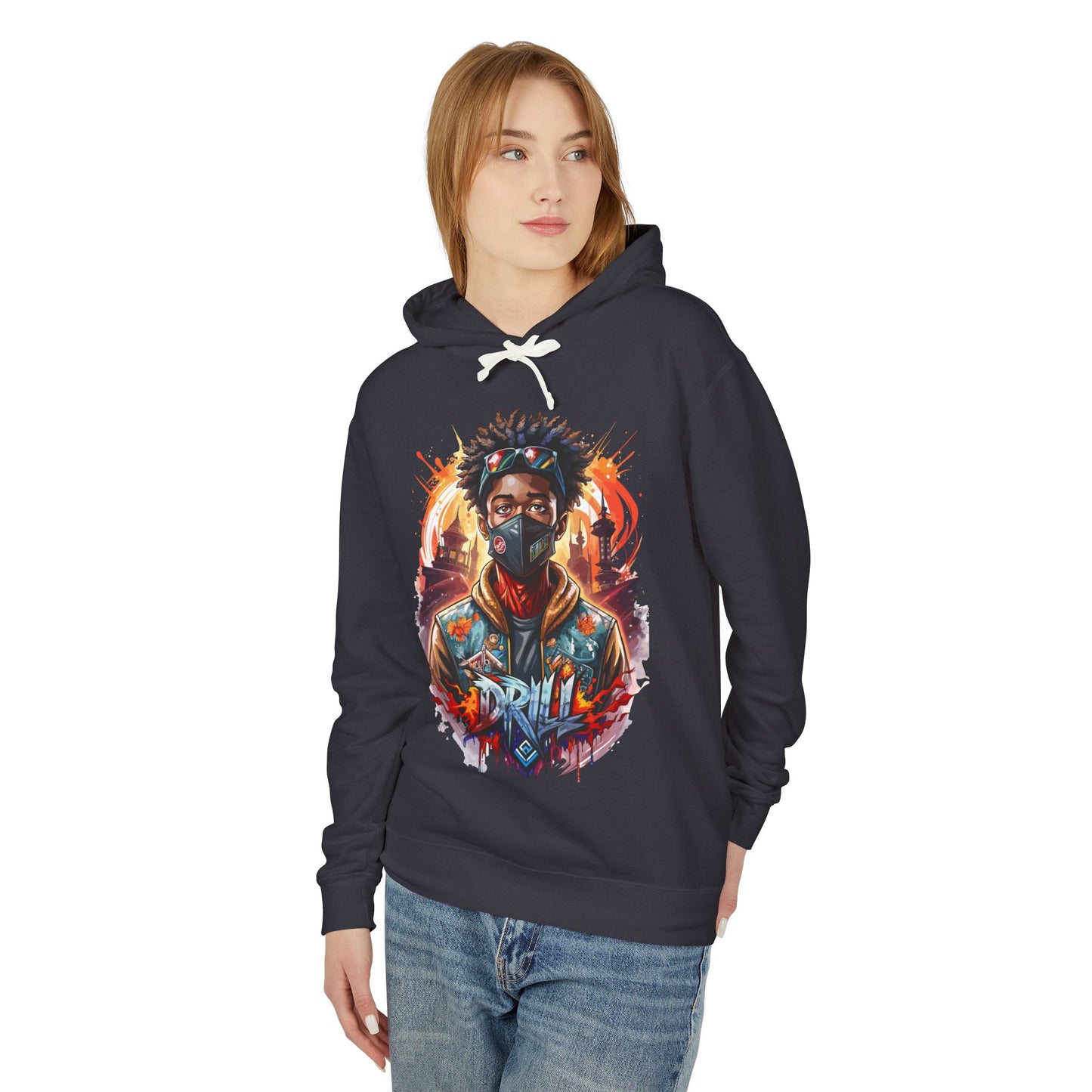 urban street wear hooded sweatshirt