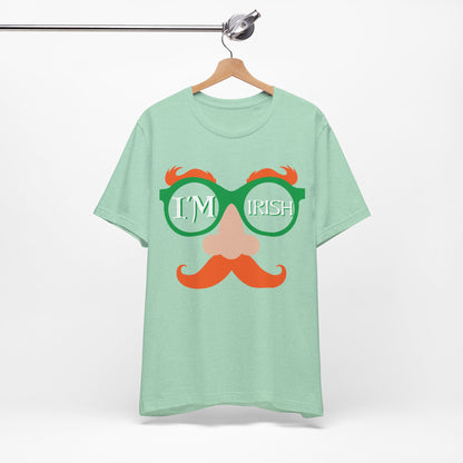 Funny Irish Shirt- I am Irish Tshirt Saint Patrick Day Shirts Drinking Shirts Funny Mustache Shirt