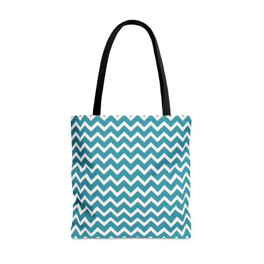 Zig Zag Pattern AOP Tote Bag